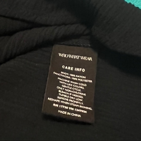Who What Wear black long sleeve blouse - Picture 7 of 7